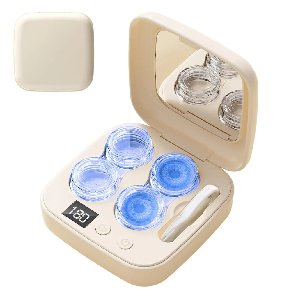 Contact Lenses Cleaner Ultrasonic With Removable Box Cleaning Machine Portable Contact Lenses Case Deep Cleaning tools Oasis Select