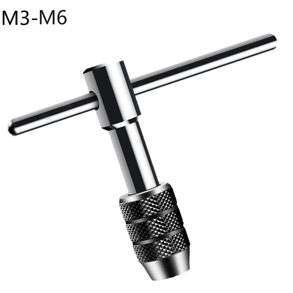 Adjustable T Type Tap Wrench Hand Thread Tap Holder For M3-M6 M5-M8 M6-M12 Mechanical Workshop Tools Hand Tool Oasis Select M3-M6
