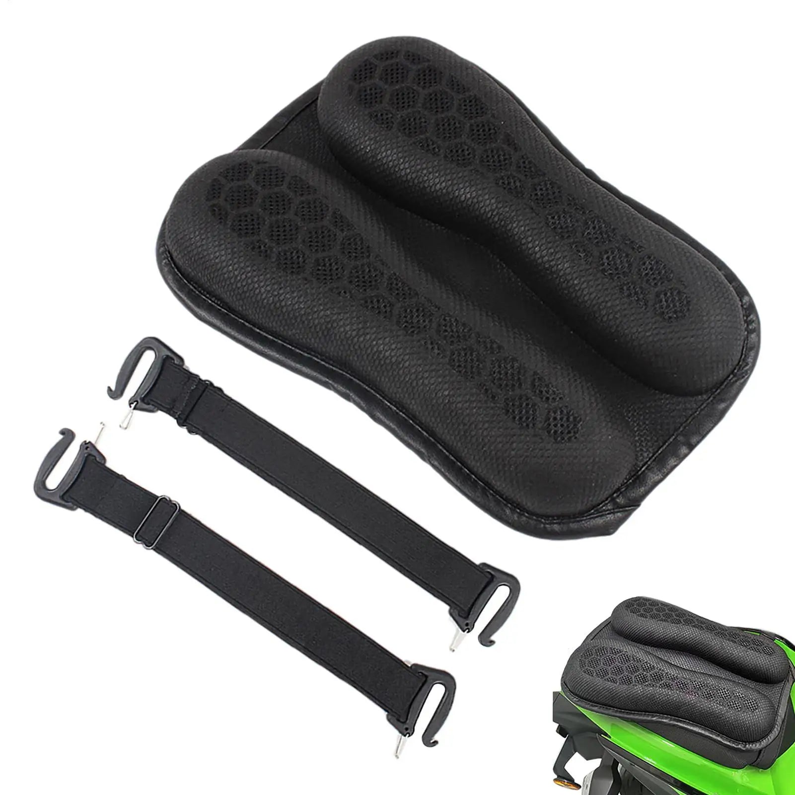 Motorcycle Gel Seat Cushion 3D Honeycomb Structure Shock Breathable Motorcycle Gel Seat Pad Gel Foldable Cushion For Seat Oasis Select