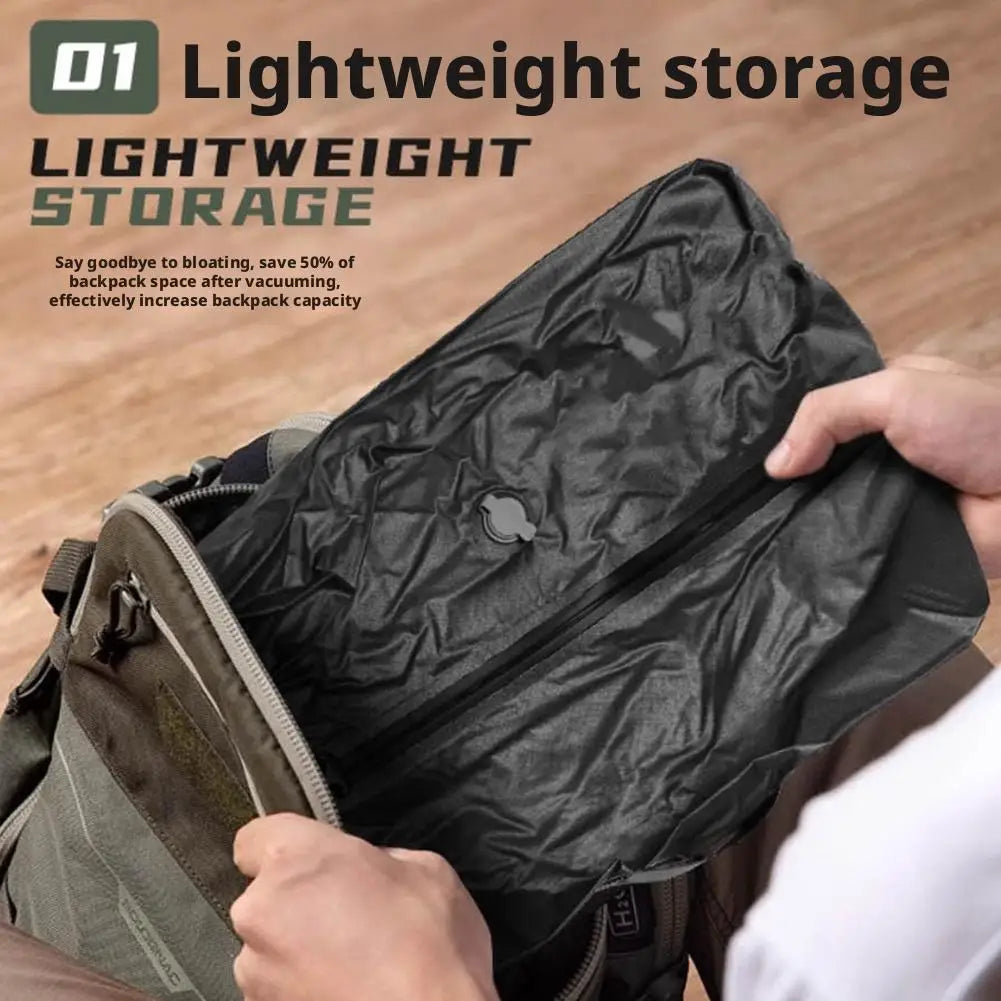 Vacuum Compression Travel Bag 16L – Waterproof + Hand Pump