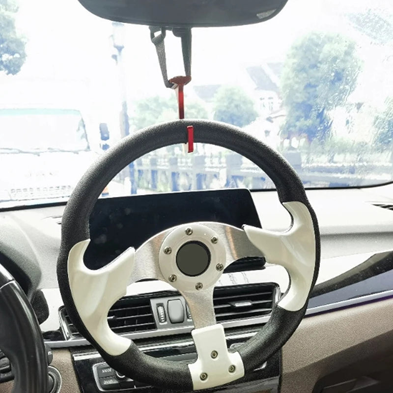 Aluminum Steering Wheel Hook With Adjustable Nylon Strap, Car Mounted Modification Oasis Select