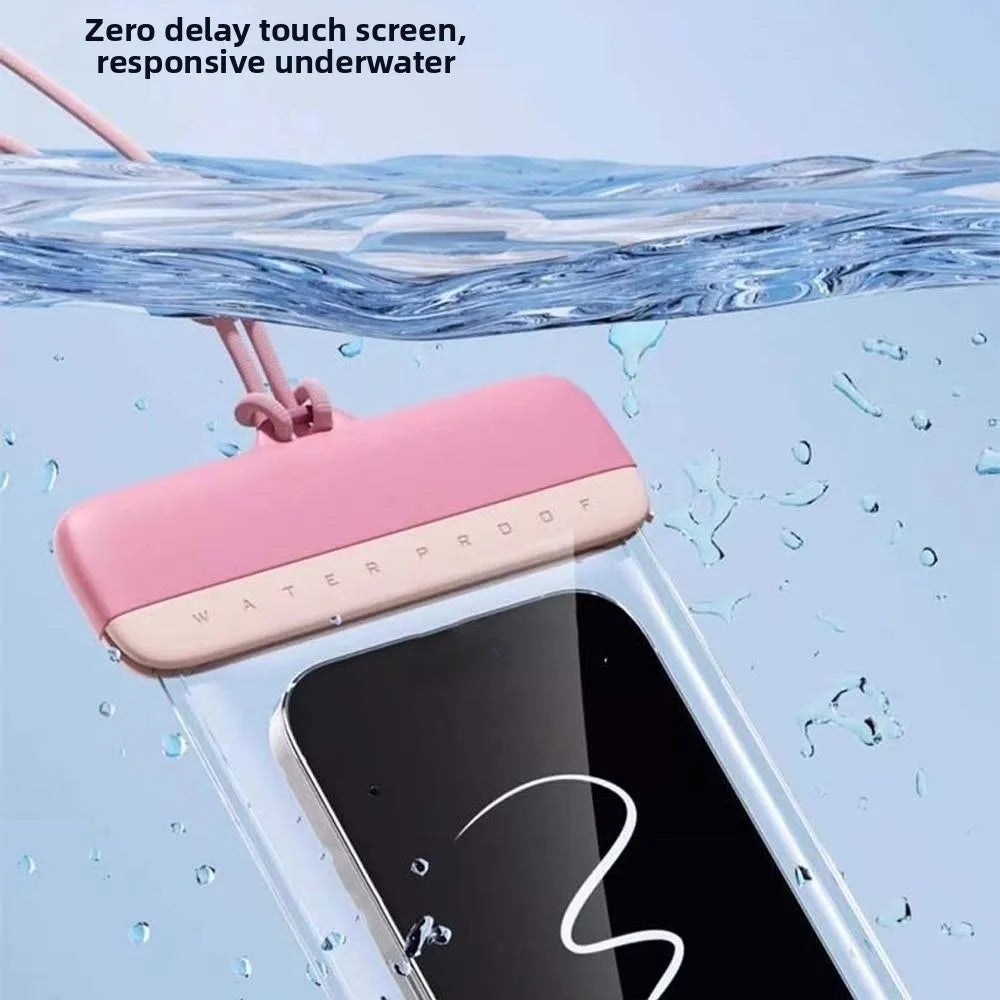 Adjustable Strap Waterproof Phone Pouch Sealed Lightweight Crossbody Dry Bag Contrasting Colors Large Capacity PVC Storage Pack Oasis Select
