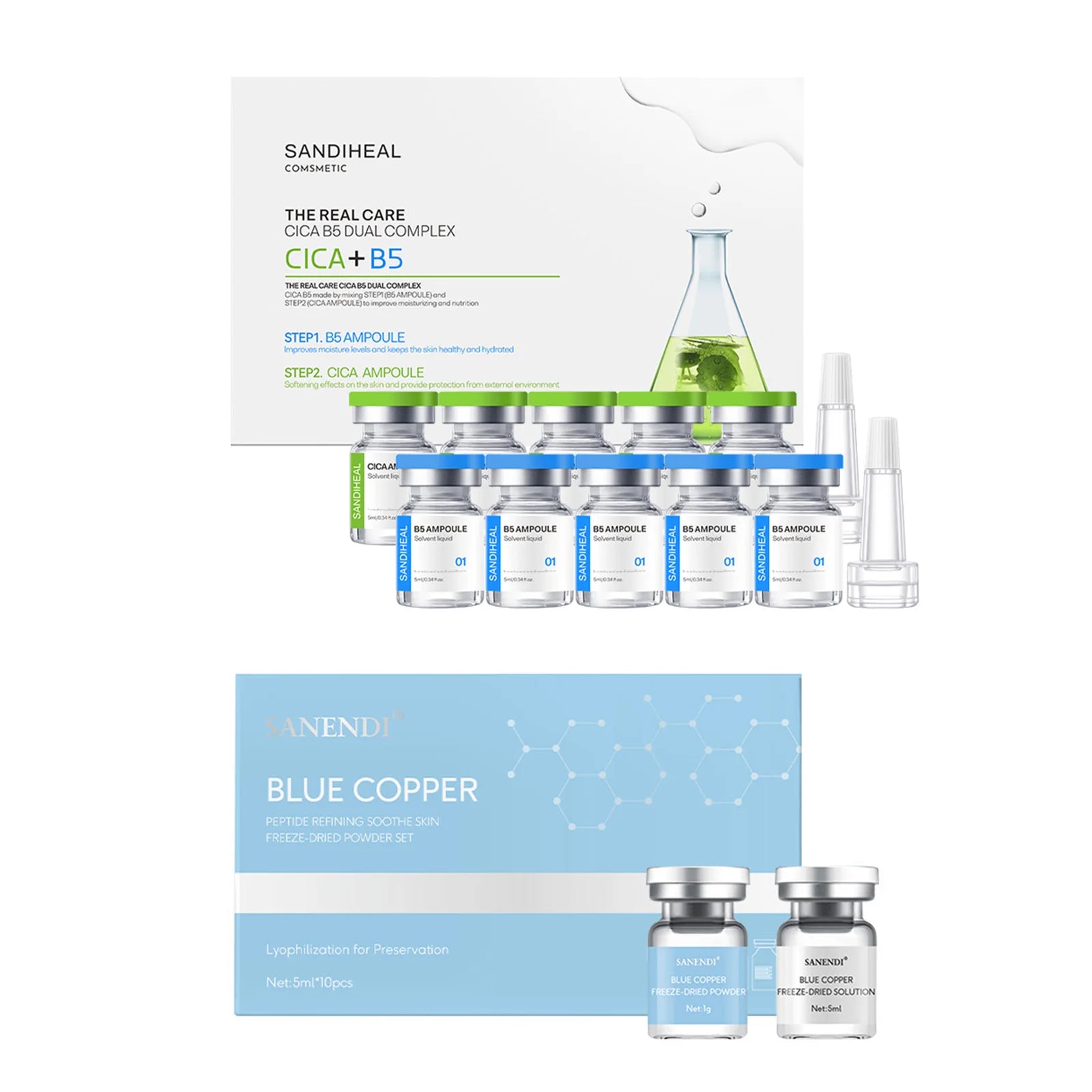 Sanendi Copper Peptide Hyaluronic Acid Serum – 10 Vials