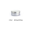 5ml-250ml Cosmetic Aluminum Cans Aluminum Boxes Silver Aluminum Tins Cans Screw Top Round Candle Spice Tins Cans Lid Containers Oasis Select 150ml