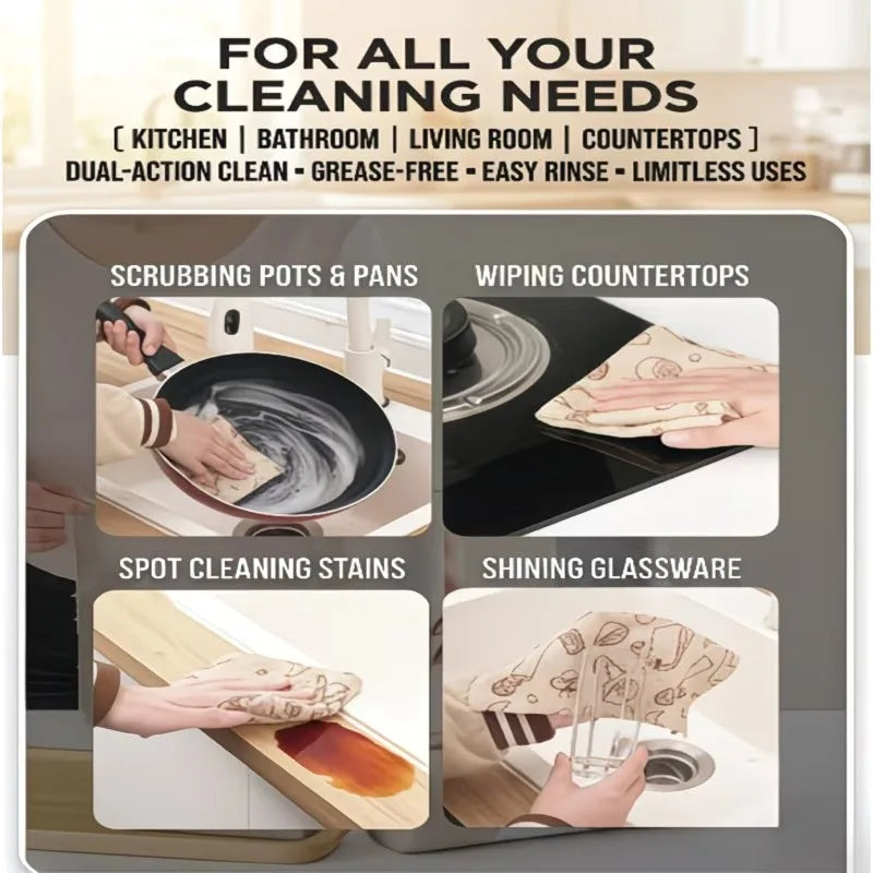 Pull-Apart Microfiber Roll Towels – Lint-Free Car & Kitchen Wipes