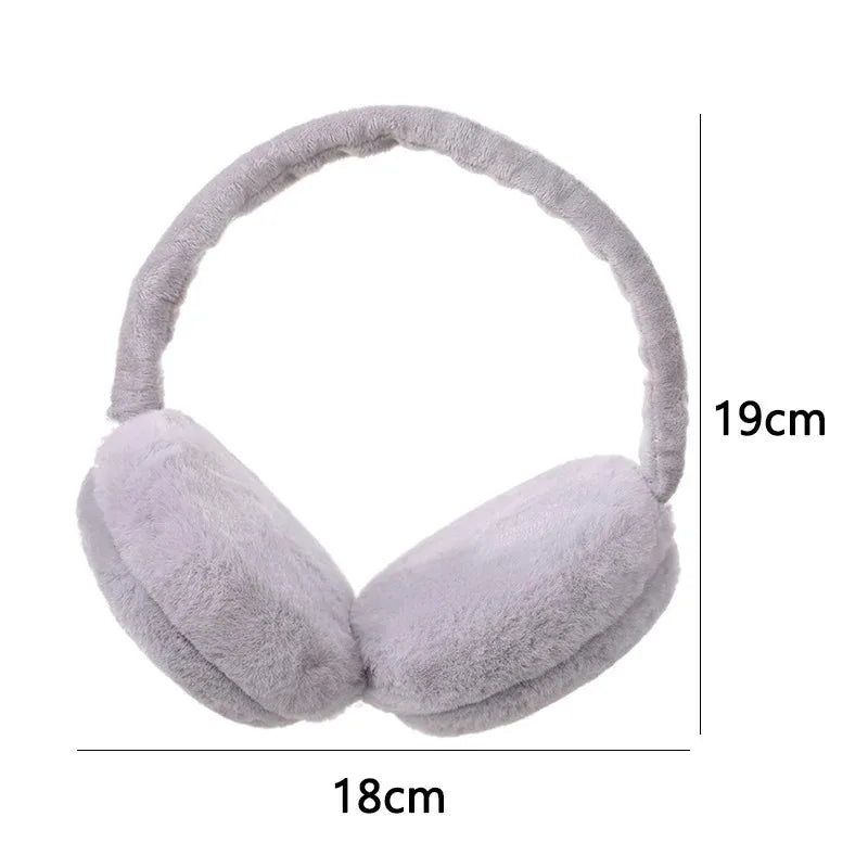 1-4PCS Korean Version Foldable Portable Ear Cup For Warmth, Plush Earplugs For Men And Women For Warmth In Autumn And Winter Oasis Select