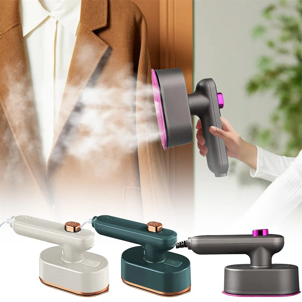 Portable Handheld Mini Garment Steamer Electric Foldable Steam Iron for Clothes Home Travel Wet/Dry Ironing Machine Oasis Select