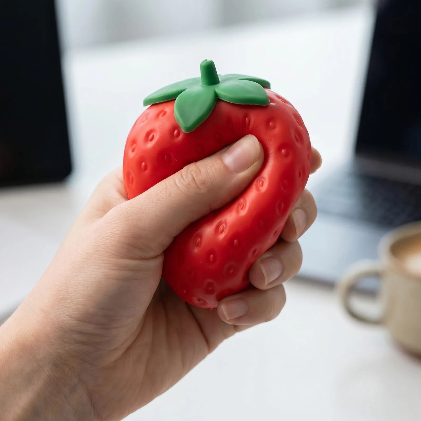 Jumbo Strawberry Squishy Slow Rising Stress Relief Fidget Toy Squishy Stress Toy Oasis Select