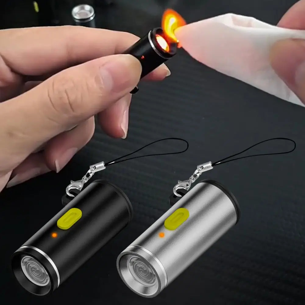 Type-C USB Mini Electric Lighter – Windproof Aluminum Alloy
