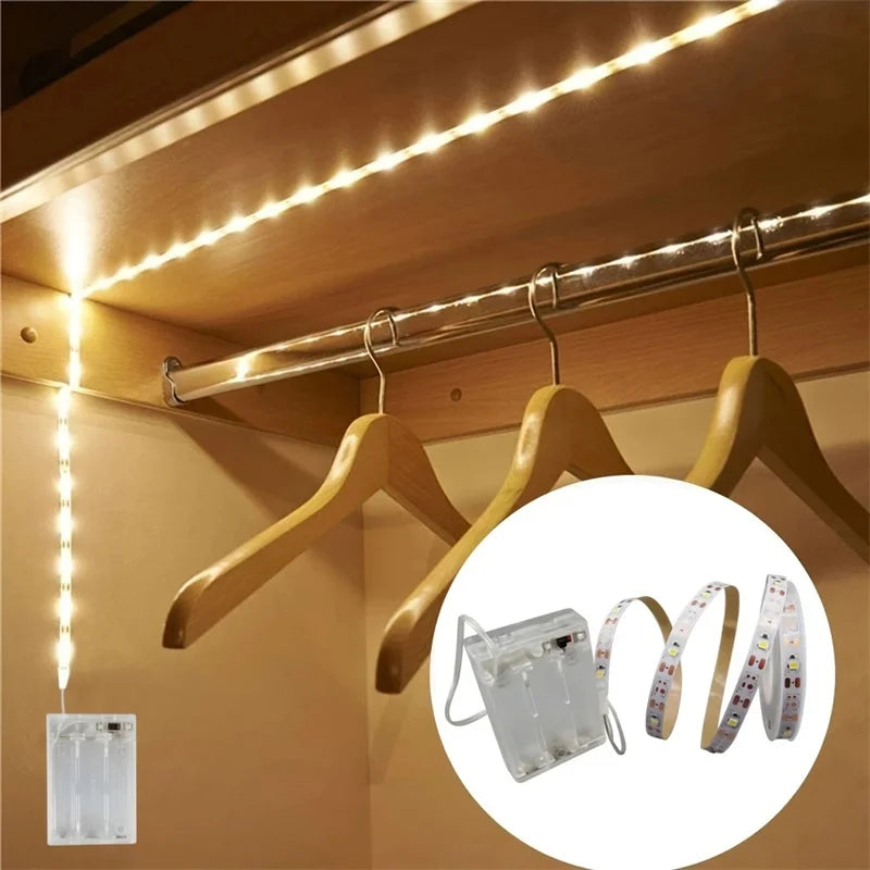 Battery Powered LED Strip Light SMD2835 1M–10M | White & Warm
