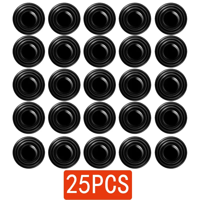 5-30PCs Car Door Pads Shock-Absorbing And Silent Mat Anti-Collision Silicone Door Protector Stickers Buffer Gasket Accessory Oasis Select 25pcs without logo