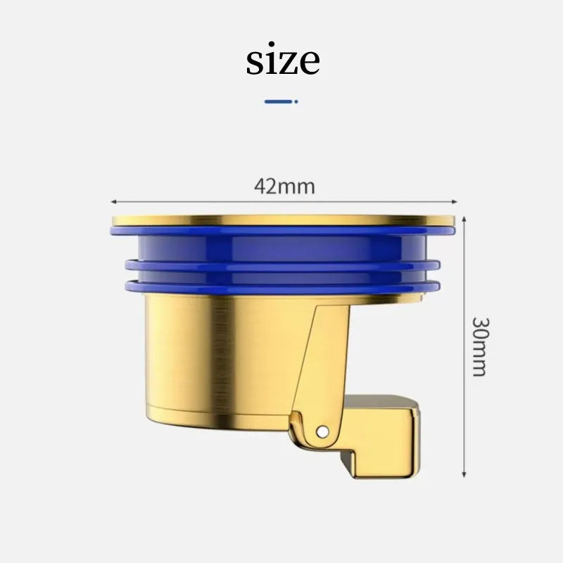 All-copper Floor Drain Core Floor Shower Drain Stopper Insectproof Anti-odor Deodorization Toilet Kitchen Bathroom Toilet Sewer Oasis Select copper