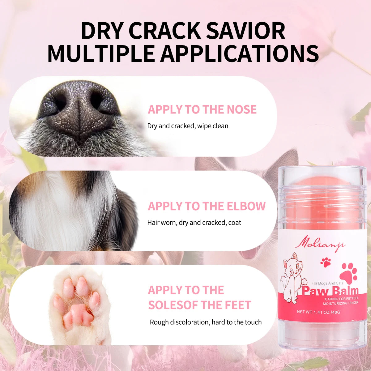 Pet Paw Cream – Deep Moisturizing Claw Care for Cats & Dogs Pet Paw Cream Oasis Select