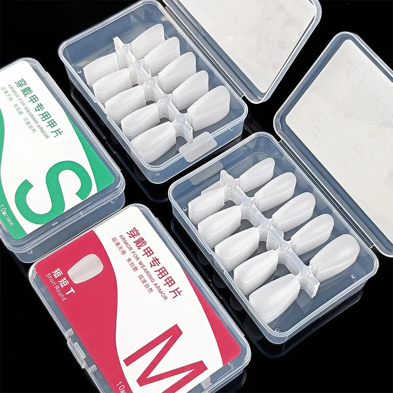 100pcs Press On Nail Tips Full Cover Ultra-Thin False Nails Patches Gel Nails Extension System Clear Fake Nails Art Accessories Oasis Select
