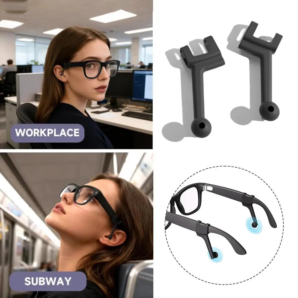 Silicone Sound Guide Tube for Meta RayBan Skyler Glasses Sound Concentrator Smart Glasses Sound Enhancement Accessories Oasis Select