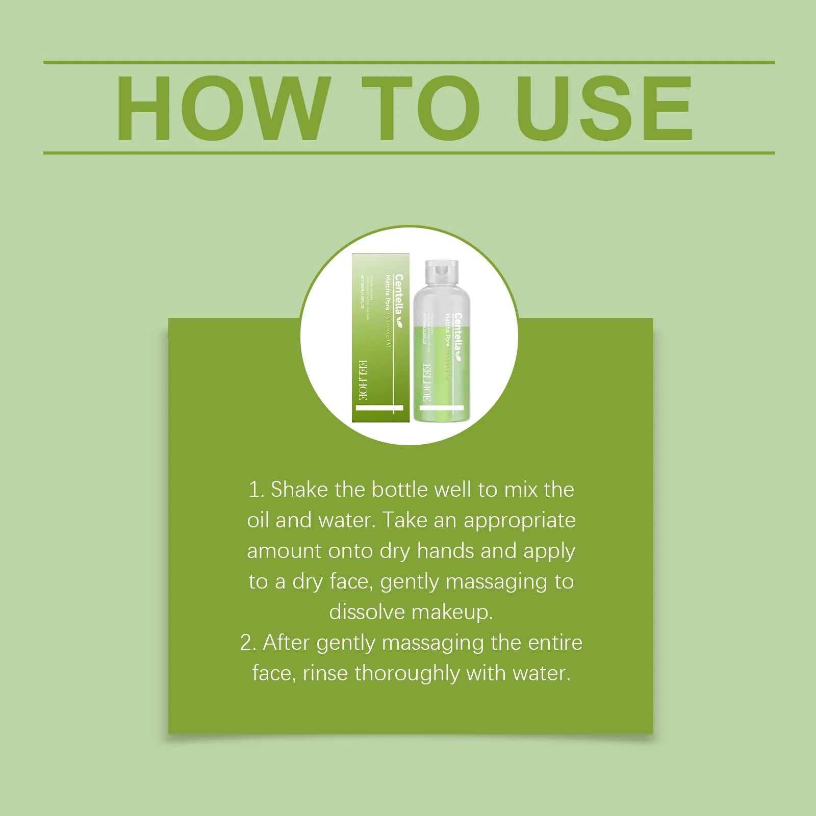 Matcha Cleansing Oil – Daily Gentle Face Makeup Remover 100ml