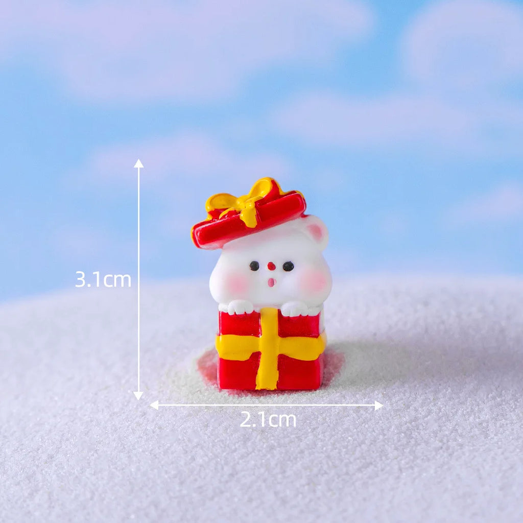 Christmas Resin Figurine Ornament – Santa, Snowman & Bear