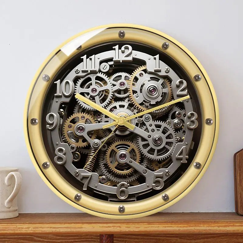 A European-style Retro Clock That Imitates A Mechanical Feel A Wall Clock for Home Use in The Living Room Oasis Select