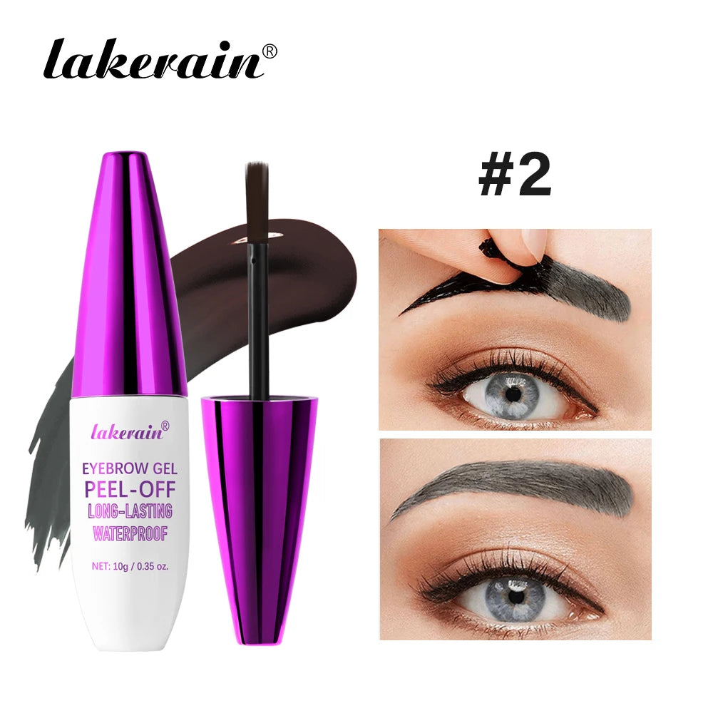 Tattoo Peel-off Eyebrow Gel Waterproof and Sweat-proof Long-Lasting Smudge-Proof Effect Natural Eyebrow Dye Eye Makeup Cosmetics Oasis Select 2