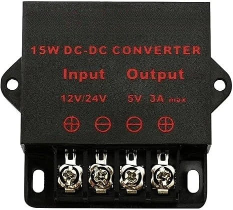 DC/DC Converter 12V 24V Step Down To 5V Regulator Regulated Power Supplies Transformer Converter For Car Truck RV Electronics Oasis Select 12V 24V To 5V 3A