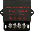 DC/DC Converter 12V 24V Step Down To 5V Regulator Regulated Power Supplies Transformer Converter For Car Truck RV Electronics Oasis Select 12V 24V To 5V 3A