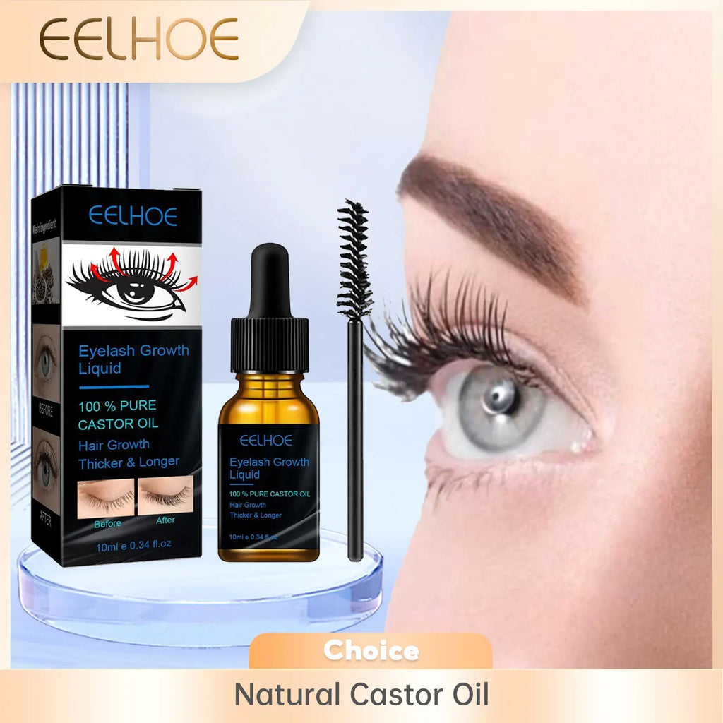 Castor Oil Eyelash Growth Serum for Men Women Thicker Eyelashes Nourishing Hair Follicles Natural Strengthen Lash Growth Serum Oasis Select