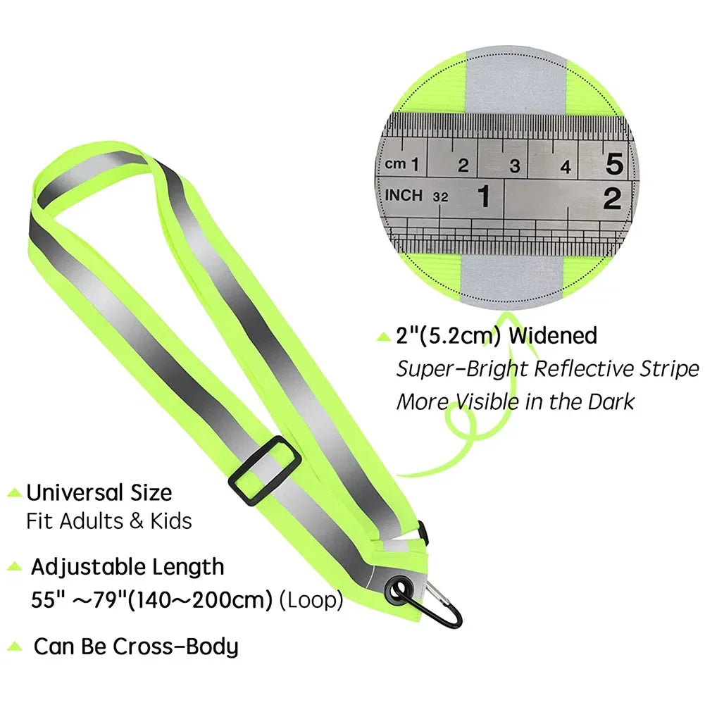 Reflective Safety Shoulder Belt | High Visibility Night Running