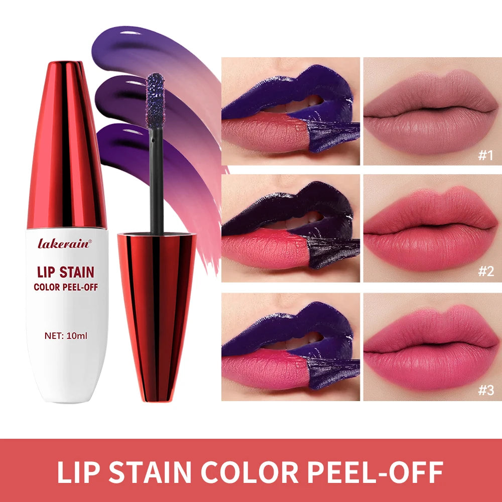 Lakerain Peel-Off Lip Stain – Waterproof Matte 3 Shades