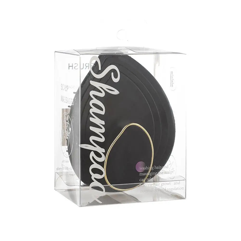 Scalp Massage Shampoo Comb Deep Cleans Scalp Improves Scalp Health and Reduces Hair Loss Salon Hairdressing Tools Oasis Select black