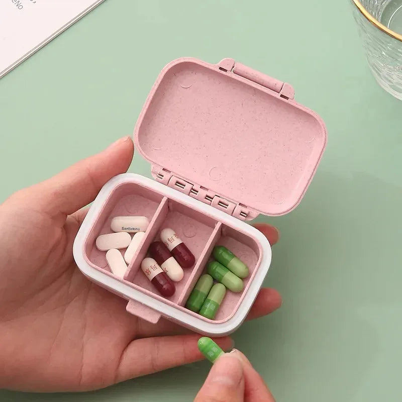 1/2/3pcs Mini Portable Pills Organizer Case 3 Grids PillBox Tablet Storage Container Weekly Medicine Pill's Box Pill Case Oasis Select