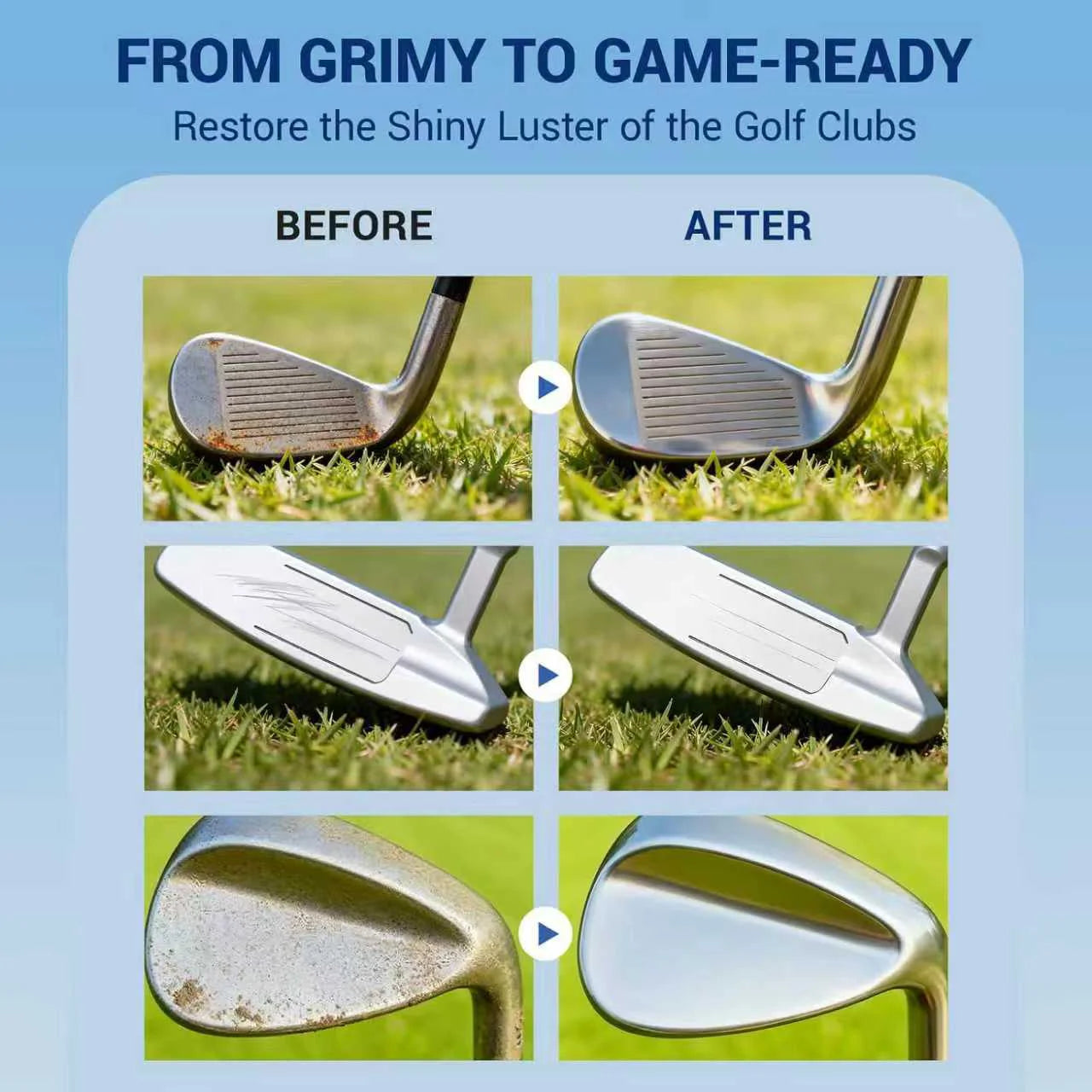Professional Golf Club Polishing Wax – Remove Scratches & Shine Golf Club Polish Oasis Select