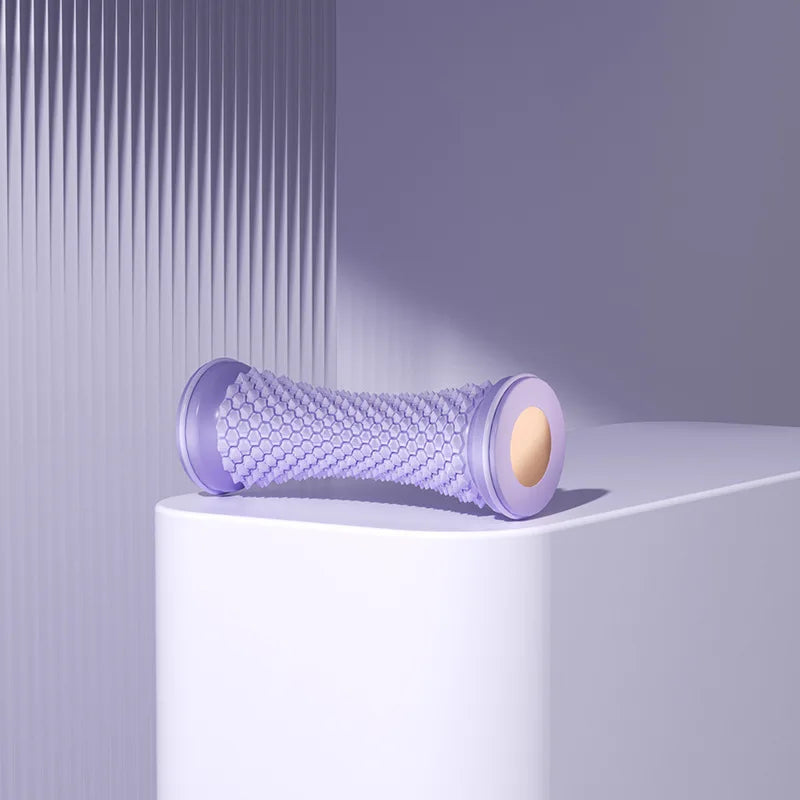 Self Massage Stress Relief Plastic Foot Massage Roller Yoga Massage Ball Plantar Fascia Roller Muscle Relaxation Manual Massager Oasis Select PURPLE