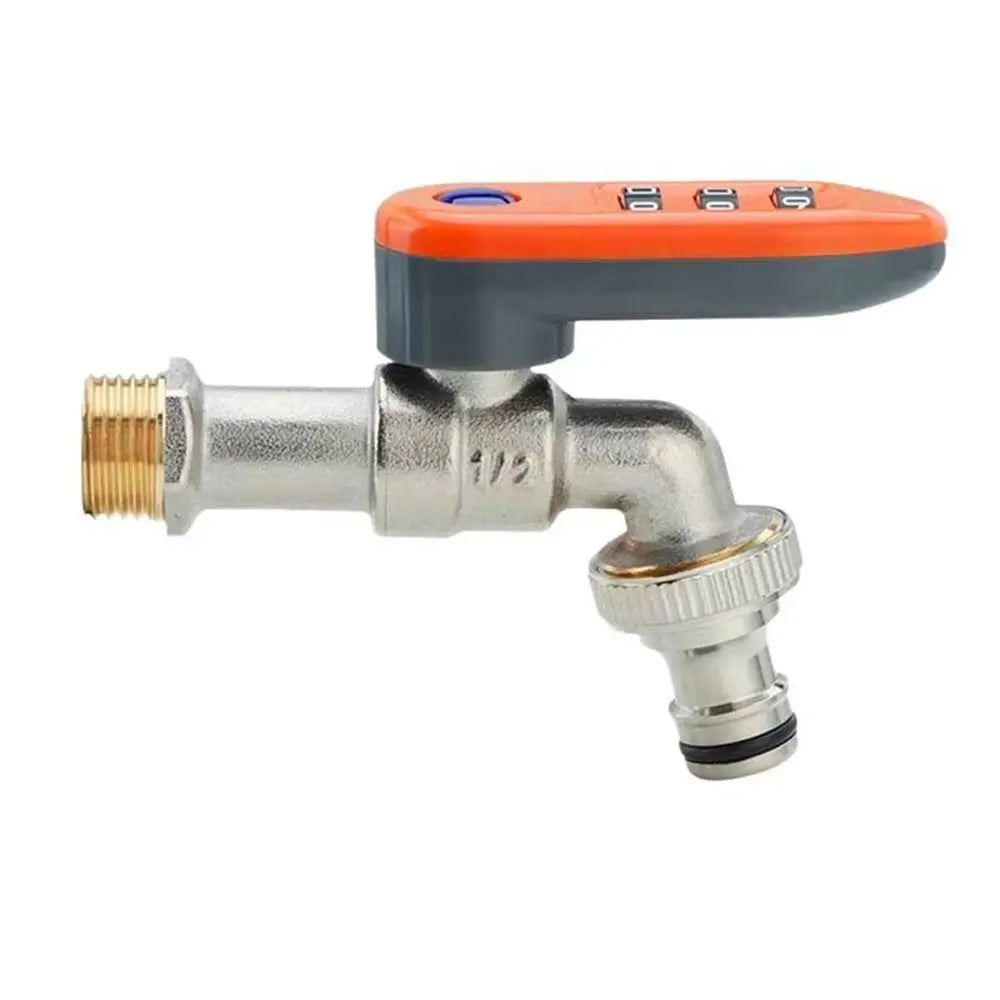 Metal Combination Lock Garden Faucet | 1/2" Anti-Theft Tap
