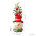 Santa Claus Figurine Christmas Decor Snowman Ornament for Home Table Centerpiece Mantelpiece Shelf Winter Holiday Decoration Oasis Select 3D snowman