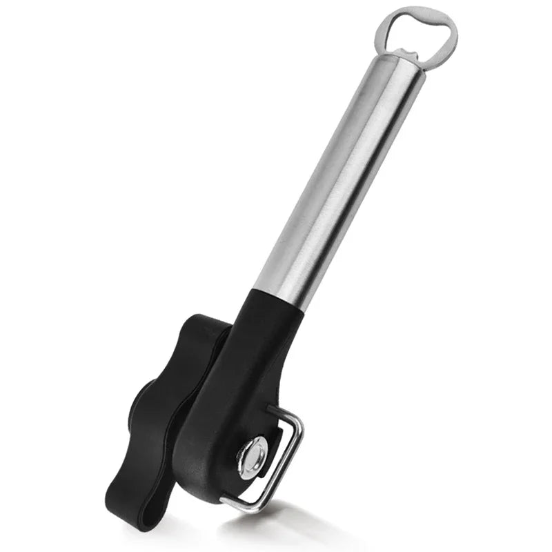 Manual Safety Can Opener Stainless Steel Can Knife Household Single-Handle Side Multi-Functional Can Opener Oasis Select One size Silver