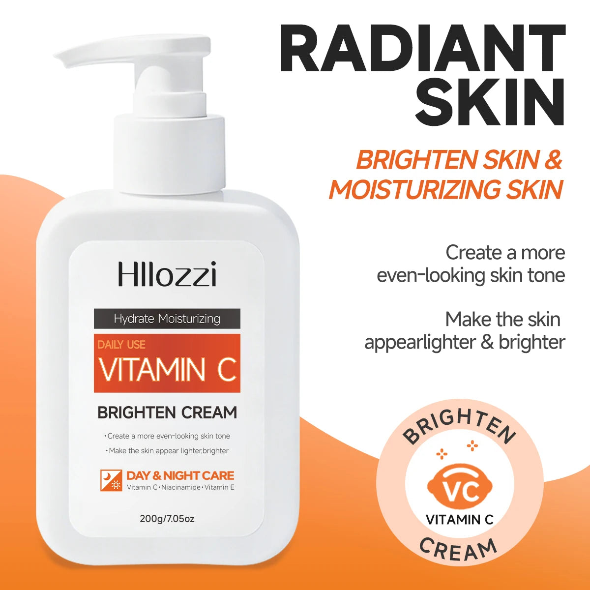 200g Whitening cream, containing vitamins C and E and hyaluronic acid, moisturizes and keeps you refreshed all summer. Oasis Select