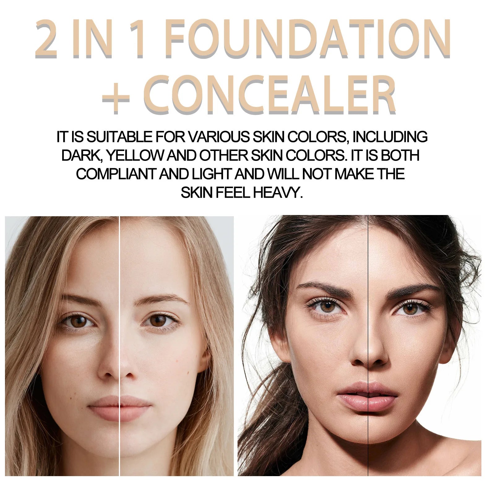 Jaysuing Double Head Concealer Pen – Waterproof, Long-Lasting