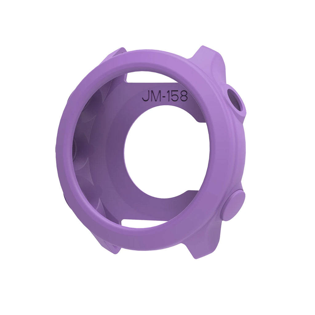 Silicone Band & Case for Garmin Forerunner 55 158 – 20mm Strap Watch Band & Case Oasis Select Purple Case Forerunner 158 55