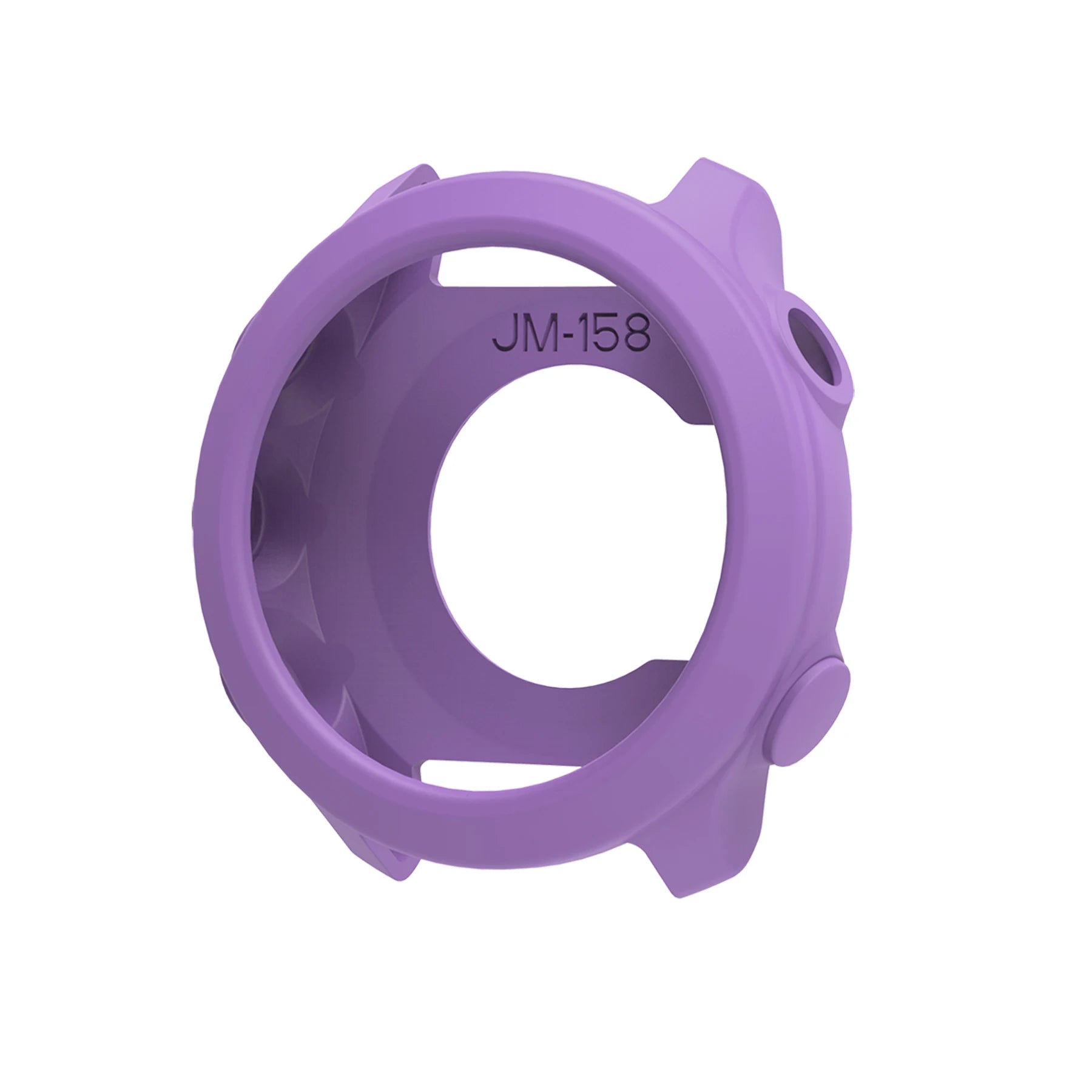 Silicone Case Cover for Garmin Forerunner 55 & 158 | Clear Bumper Smartwatch Case Cover Oasis Select purple color