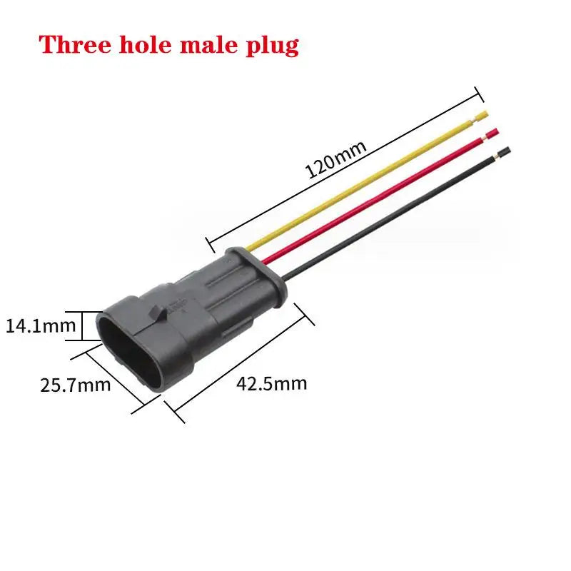 1-6 Pin Male/Female Electrical Connector Kit, 18AWG, Quick Disconnect Socket for Truck, Car Rapid Wiring Solutions Oasis Select A5