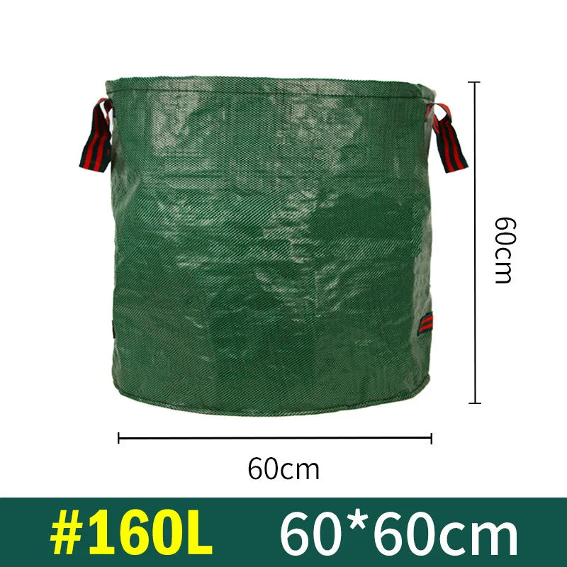 Outdoor Garden Leaf Branch Collection Bag Thickened Leaf Litter Bag Garden Waste Collection Bag Folded Oasis Select 160L(60cm 60cm)