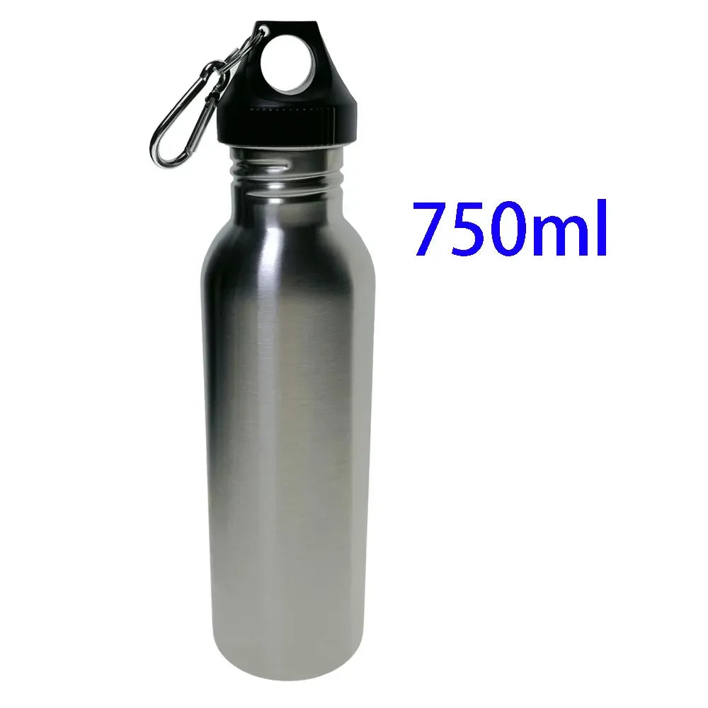 500/750/1000ml Stainless Steel Sports Water Cup Portable Carabiner Yoga Camping Hiking Fishing Mountaineering Outdoor Sports Oasis Select 750mI
