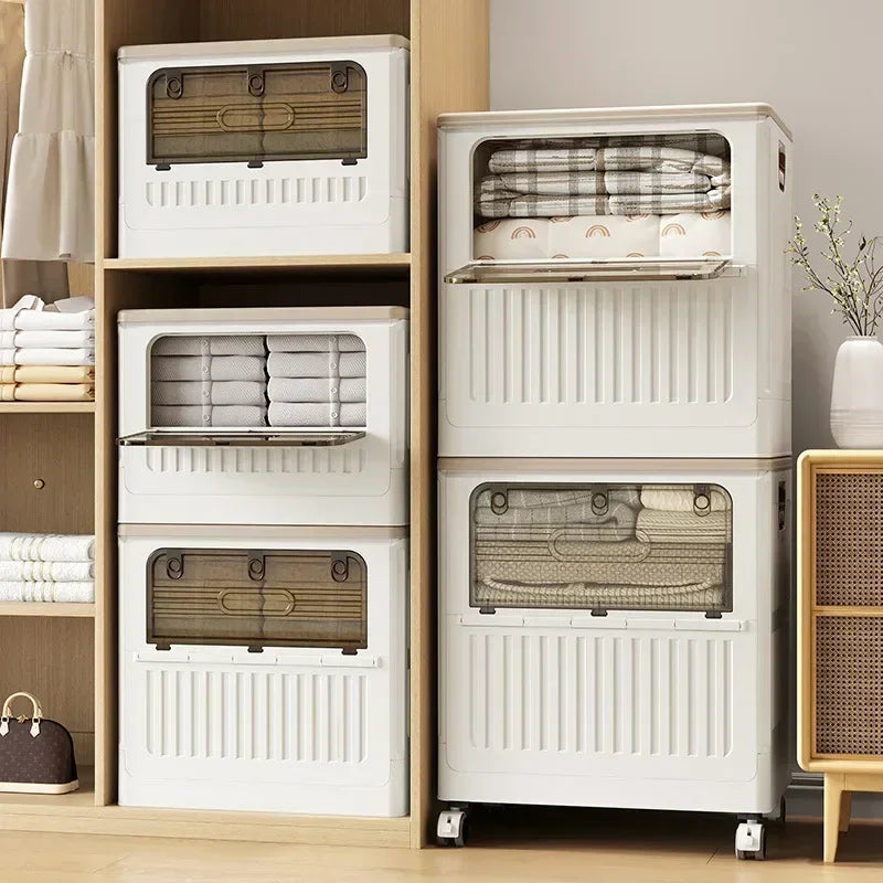 Multi-functional Household large-capacity clamshell storage cabinet Foldable finishing box storage box Oasis Select