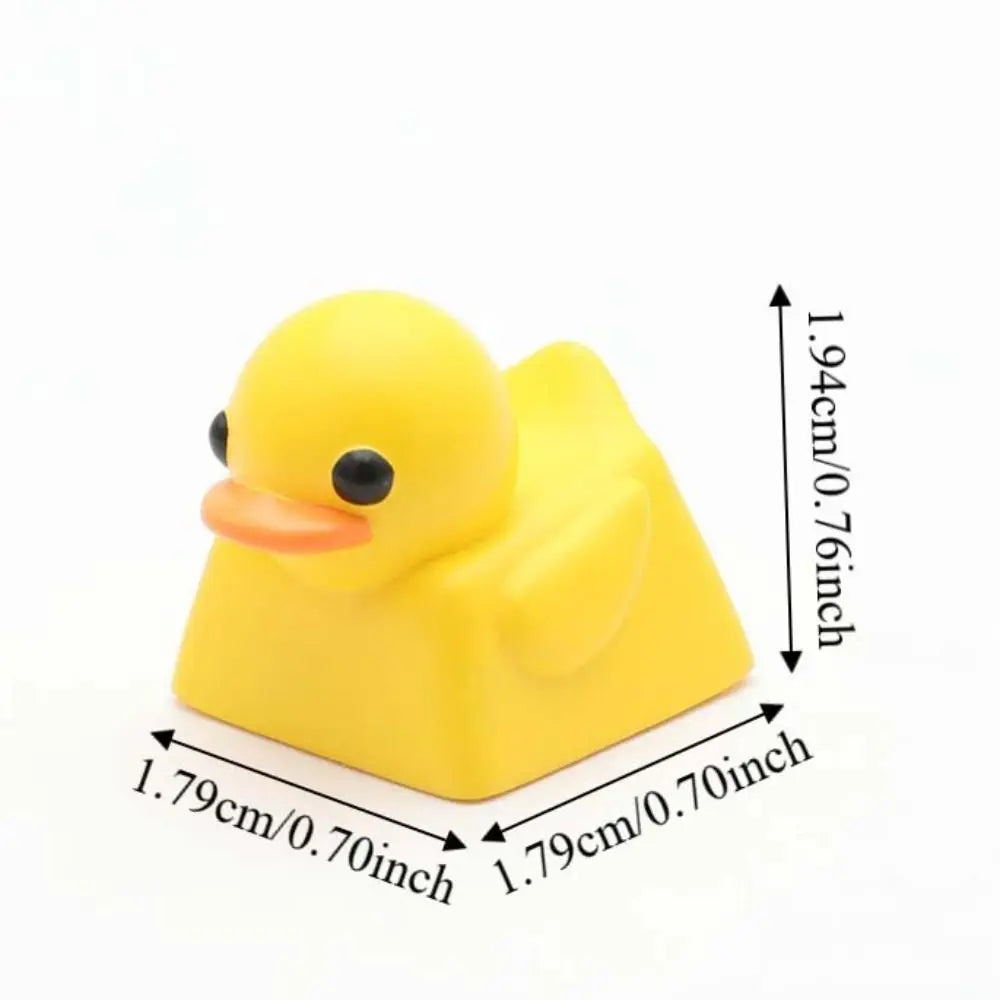 Resin Duck Keyboard Keycap Desktop Decor Creative Design Mechanical Keyboard Cap Cartoon Yellow ESC Keycap Replacement Parts Oasis Select
