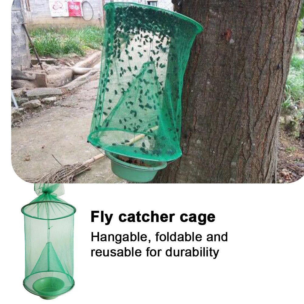Reusable Hanging Fly Trap Cage – Chemical-Free Pest Control Insect Fly Trap Oasis Select