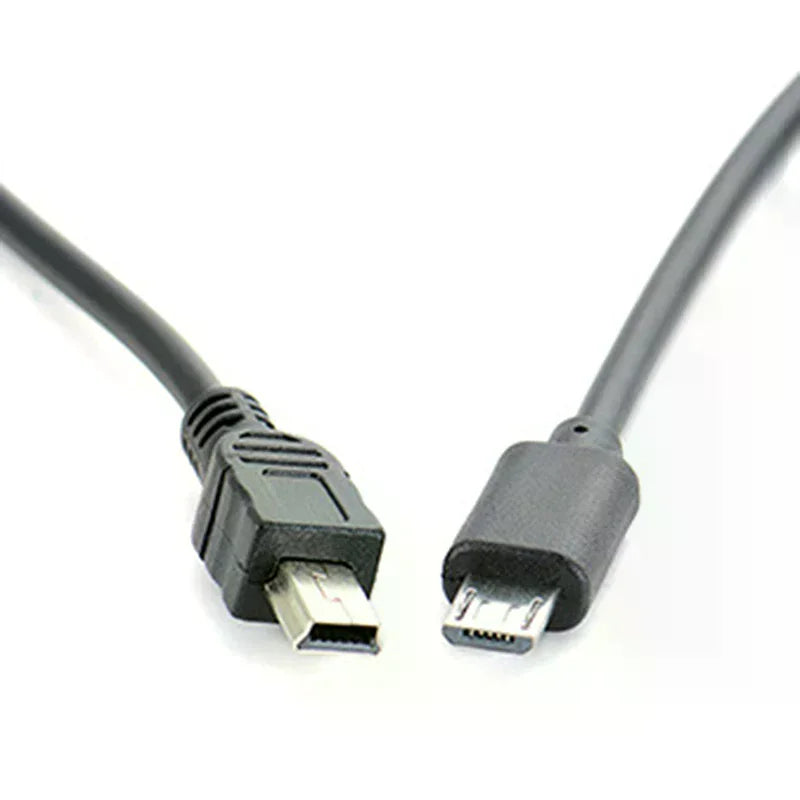 Micro USB Male To Mini USB Male Data Adapter Converter Cable Cord Oasis Select