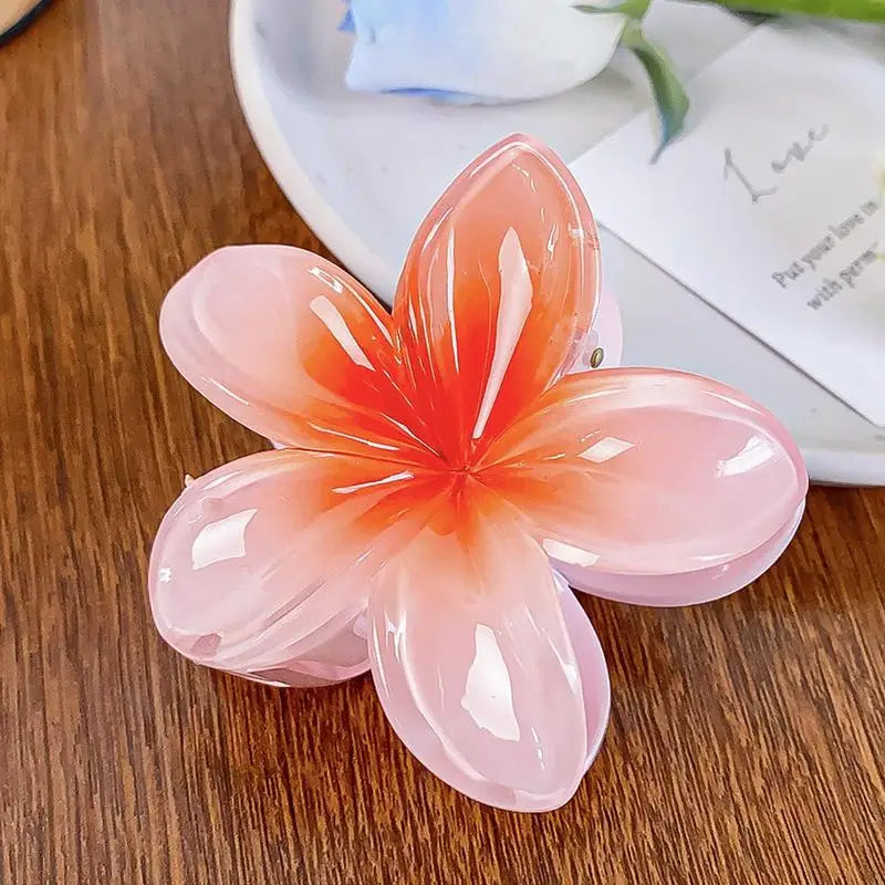 2025 New Vacation colorful Egg Flower Hair Clips Hawaii Beach Claws Bohemian Hairpin for Girls Oasis Select