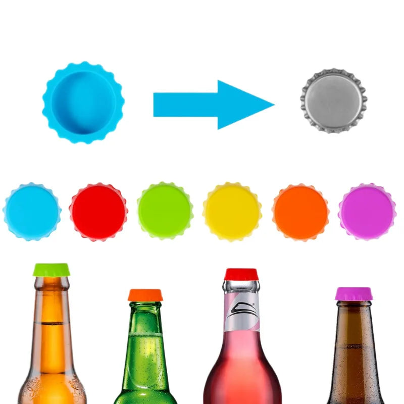 Food - Grade Silicone Wine Bottle Stopper: Universal Round Seal for Wine, Beer & Glass Bottles, Soft & Leak - Proof Oasis Select