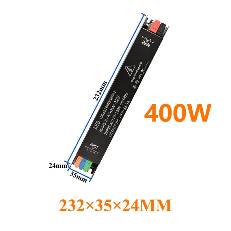 LED Power Supply 12V 24V Transformer AC 220V TO DC 12V 24V Power Supply 60W 100W 200W 300W 400W LED Driver For LED Lights Lamp Oasis Select 400W 24V