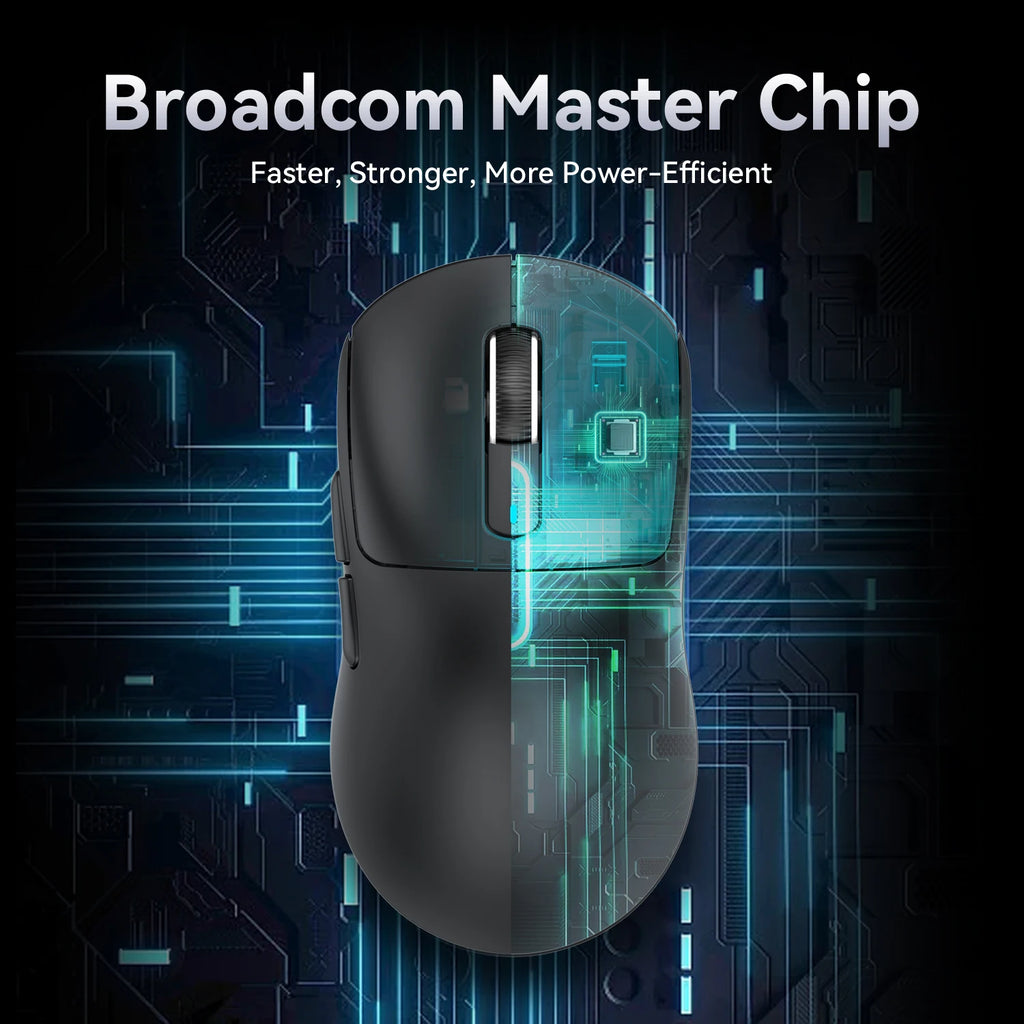 ATTACK SHARK X3 PRO 8K Mouse Wireless 8000Hz PAW3395 Sensor 59g Lightweight Tri Mode 2.4G BT5.2 Wired 26000DPI 68H Battery Oasis Select
